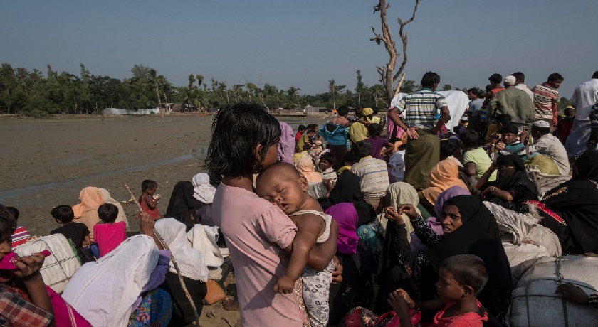 Myanmar refugees at the Bangladesh border credit Catholic Diocese of Saginaw Flickr